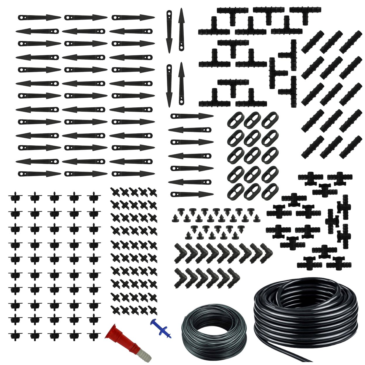 Drip irrigation kit for 50 plants
